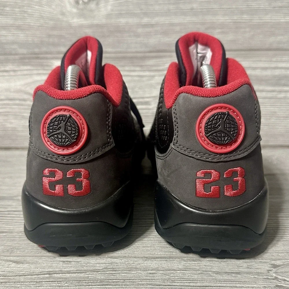 Nike‎ Air Jordan 9 Low Golf Sneakers Black True Red FJ5934-002 Men's Size 9 New